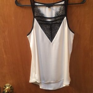 white dressy express tank
